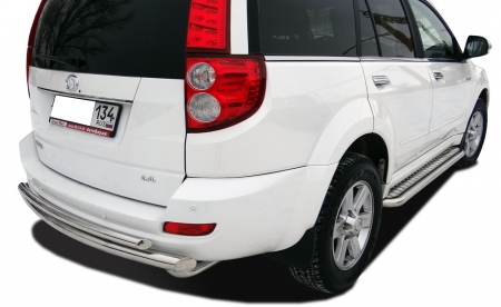 GREAT WALL   Hover 5 2010  Защита заднего бампера двойная(радиус)  60/42